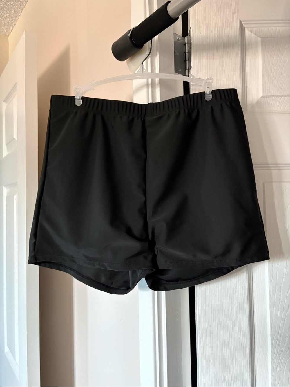 Women's Black Athletic Swim Shorts - Lightweight Performance